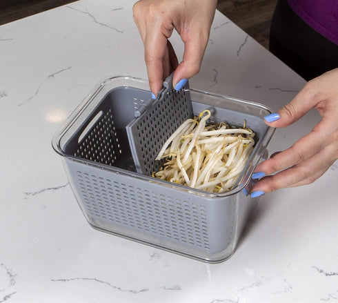 Kitchen Spaces Colander Bin, Medium, Gray - Model 1465A6-AMZ