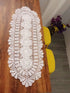 Laivigo Doily,12 27 Inch,White Handmade Crochet Lace Oval Lucky Flower Tablecloth Table Runner Doilies x