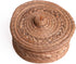Authentic Mexican Tortilla Warmer Basket - Handwoven Pine Needle with Handloomed Cloth (Natural 7" w cloth)