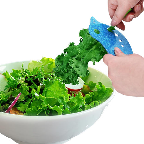 Efficient Herb Stripper for Kale, Chard, Collard Greens | Multi-functional Leaf Remover Kitchen Gadget for Herbs