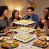 3 36 Countertop Tier Easter Ceramic Deviled Egg Platter Hole Square Deviled Egg Tray Contain Detachable Eggs Holder