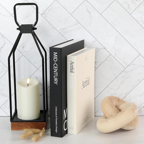 Set 2 Aesthetic Decorative Books - of Stylish Boxes Enhance Your Coffee Table, Bookshelf or Mantel Decor - Beautiful