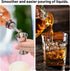 Liquor Pourer Adapters for Large Liquor and Olive Oil Bottles, Converts Regular Size Spout to Large Pouring Spout, 6