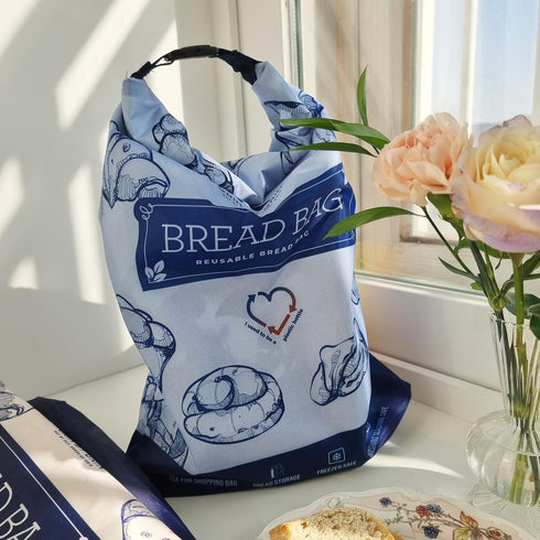 2 Pack GRIN BY GRIN- Bread Bags Reusable Zipper Bags for Homemade Bread Sourdough Extra Large Freezer Storage
