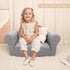 Hrebr 2-in-1 Chairs for Toddler, Toddler Soft Teddy Baby Couch Fold Out, Convertible Chair to Lounger for Girls