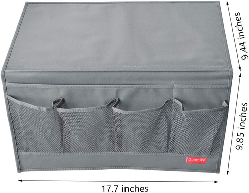 DuomiW 6 Pockets Bedside Storage Organizer, Bedside Caddy, Table Cabinet Storage Organizer, TV Remote Control, Phones