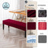 Waterproof Dining Room Bench Covers, Stretch Jacquard Bench Seat Protector Cover, Rectangular Bench Cover for bedrooms