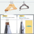 ELONG HOME Plastic Hangers for Clothes, Non Slip Durable Clothing Hangers, 15.7 Inches Gray, 20 Pack for Adults