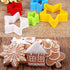 25 PCS Cookie Cutter Set, Multi-size Sandwich Fondant Cake Fruit Vegetable Shapes Cutter Set