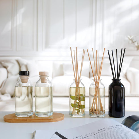 Urban Naturals Lavender & Sandalwood Scented Oil Reed Diffuser Refill, 4 oz, Includes Free Reed Sticks
