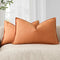 Foindtower Pack of 2, Decorative Linen Soild Throw Pillow Covers Soft Accent