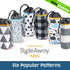Creative QT On-The-Go Mini Storage Bag and Table Top Play Mat, Buffalo Check Print, Toy Organizer for Kids and Toddlers