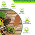 6pcs 100% Riare Organic Coco Coir Bricks Soil Blocks- Natural Compressed Coco Peat Brick Coconut Fiber Substrate