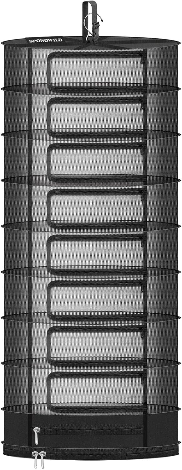 Herb Drying Rack Hanging Mesh, Large 9 Layer Plant Drying Rack with