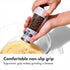Settings, OXO Good Grips Contoured Mess-Free Pepper Grinder, Adjustable Ceramic Grinder with Five Black Pepper Mill