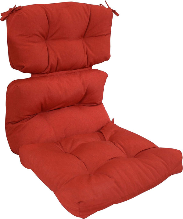 Sunnydaze Tufted High Back Chair Cushion - 23 Inches Wide x 47