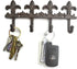 Lulu Decor Cast Iron Fleur De Lis Key Hook, Antique Brown, Decorative Wall Mount