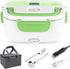 Electric Lunch Box Food Heater, 3 in 1 Portable Food Warmer, 1.5L for Car/Home with Fork Spoon and Bag