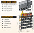 28 Set,Space-Saving Countertop, Skiileor Spice Rack Organizer with Empty Spice Jars,Spice Labels,Chalk pen and Funnel