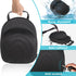 Glamgen Hard Hat Case for Baseball Caps, Travel Carrier with One Black Cap, Adjustable Shoulder Strap