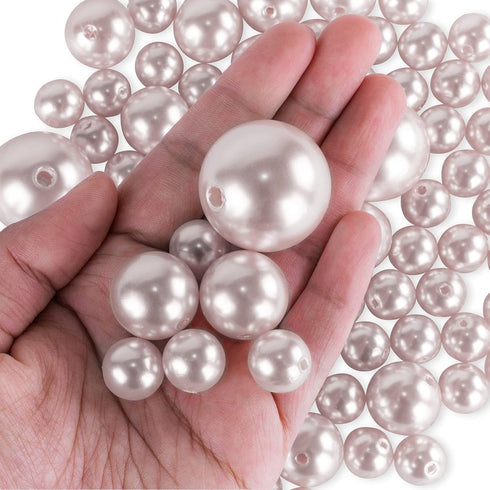 Super Z Outlet Elegant Glossy Polished Pearl Beads, DIY Jewelry Necklaces, Table Scatter for Wedding Birthday Party