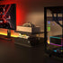 Black Projector Wall Shelf/Floating Under TV Game Double Shelf Stand for Xbox, Router/Entertainment Center, Projector