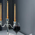 10 Inch Taper Candle Set of 12 - Long Burning Tapered Candles for Dinner Parties, Weddings, and Halloween (25cm, Gold)