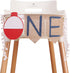 Ofishally One First Birthday Burlap Highchair Banner - The Big One Party Decoration for Fishing Themed Decorations