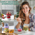 4 Pack 16 oz,Dual-Layer Danmu Overnight Oats Containers with Lids Yogurt Parfait Cups with Lids,Meal Prep Containers