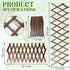 Wood Lattice Fence Panels for Outside 13.4"x78.8" Expandable Natural Wooden Wall Trellis Board Decorative Lattice Trellis Frame for Climbing Plants Vine Ivy Rose Outdoor Balcony Garden 1 Pcs by Miuwauer