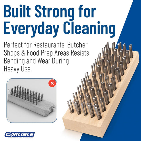 4578100 Carlisle FoodService Products Butcher Block Scrub Brush