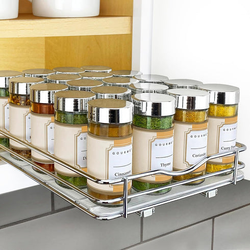 LYNK PROFESSIONAL Pull Out Spice Organization for Cabinets - 8-3/8 inch Wide