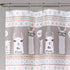 Lush Decor Llama Stripe Shower Curtain - 72" x 72", Pink and Turquoise Design