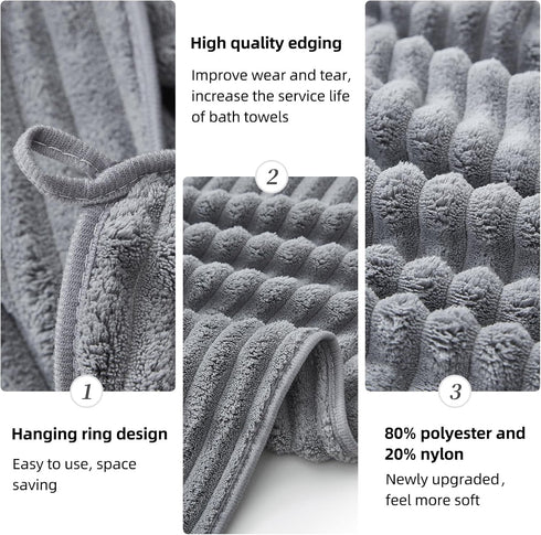 40x80 Inches 2Piece) Oversized Bath Sheets Extra Large Bath Towels for Adults Super Soft Quick Dry Highly Absobent