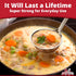 Super Sturdy Ergonomic Soup Ladle - 1 Oz. Stainless Steel Tongs with Long Handles for Serving Soups and Stews