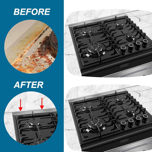 15.7" - 30" Stove Gap Filler, Slide-in Range Rear Filler Kit, Stainless Steel Backsplash for Stove, Range Gap Filler,
