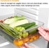 vacane Stackable Freezer Organizer, Flat Produce Saver Sliced Cheese Container with Lids, Freezer Storage Containers