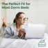 18" SafeRest Waterproof Mattress Protector Full Size Absorbent Breathable Soft Fitted Bed Cover with Deep Stretchable