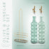 2 Pack- 17oz COOK WITH COLOR Glass Olive Oil Bottle Dispenser - Oil and Vinegar Cruet - Olive Oil Carafe Decanter