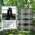 2ft Herb Drying Rack Net Mesh with Green Zippers - 8 Layer Hanging Plant Dry for Garden