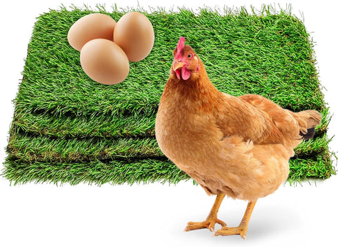 kathson 4 Pcs Washable Chicken Nesting Pads, 11.8 X 23.6 in Artificial