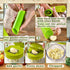 Nokiils 2 Pcs Garlic Press Stainless Steel, Garlic Mincer Crusher with Peeler and Cleaning Brush, Garlic Chopper Mini