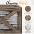 Autumn Alley Wooden Napkin Holder - Classic Barn Door Design with Galvanized Metal - Rustic Farmhouse Kitchen Décor