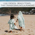 3-6 ZICOTO Stylish Hooded Beach Towel for Kids - Extra Soft and Fast Drying Poncho for Toddlers Years is Made