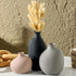 Set 3, Ceramic Vase of Small Modern Rustic Pottery Vases for Home Decor,Farmhouse Flower Vase for Pampas Grass, Dried