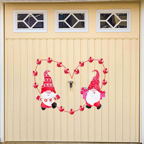 29PCS Valentines Day Car Refrigerator Decorations - Reflective Valentine Gnome Heart Magnets Decor Party Ornaments