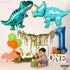 KatchOn Giant Blue Dinosaur Balloons, 38 Inch Pack of 2 Mylar Balloons for Birthday Party Decor