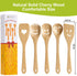 Wooden Cooking Utensil Set - Cute Spatula Set, Funny Bamboo Kitchenware, Unique Mother's Day Gifts for Cooks,