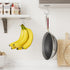 Josmimic Counter, Under Cabinet Banana Hook Adhesive - Sticky Banana Hanger Under Sturdy Metal Banana Holder