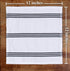 Set 8 12x12 Sticky Toffee Cotton Dishcloths of Gray and White Kitchen Towels in, Reusable and Absorbent Tea Towels